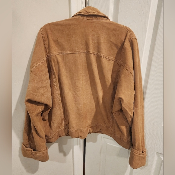 We The Free Suzy Suede Jacket, Camel, 100% leather suede, size XL, NWOT - Picture 5 of 10
